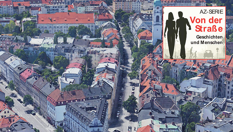 Der Haidhauser Teil der langen Balanstraße. Der Haidhauser Teil der langen Balanstraße.