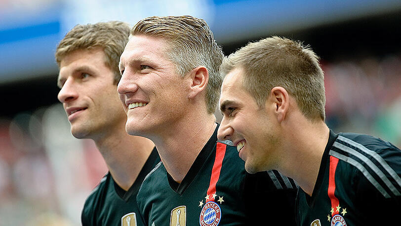 Allesamt Ergebnisse der Bayern-Nachwuchsarbeit: Thomas Müller (l.), Bastian Schweinsteiger (m.) und Philipp Lahm. Allesamt Ergebnisse der Bayern-Nachwuchsarbeit: Thomas Müller (l.), Bastian Schweinsteiger (m.) und Philipp Lahm.