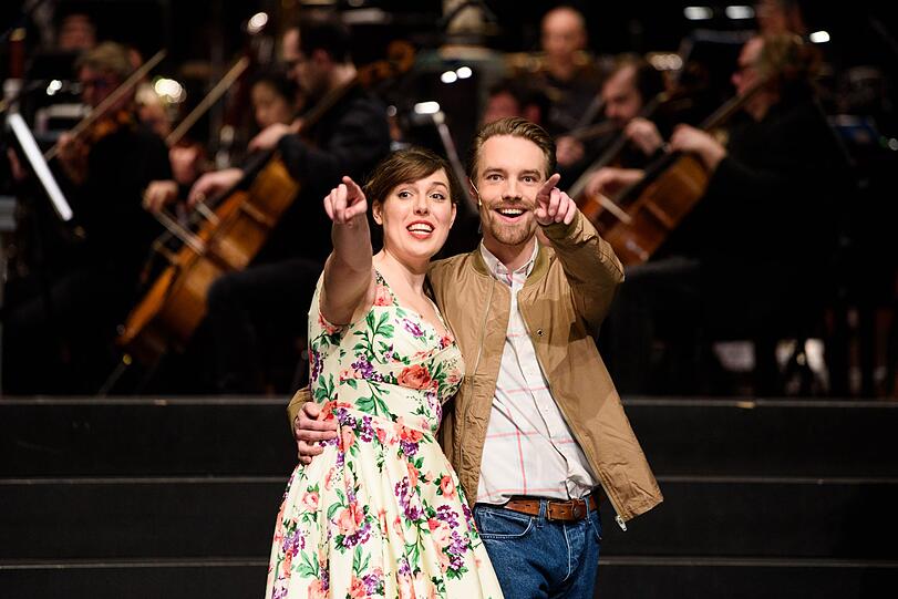 Studierende der Theaterakademie feiern den 100. Geburtstag von Leonard Bernstein im Prinzregententheater.