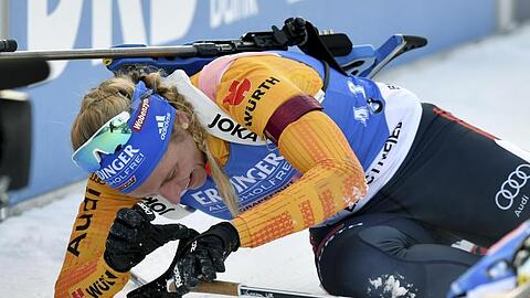 Wurde bei der Verfolgung in Hochfilzen Zwölfte: Vanessa Hinz.