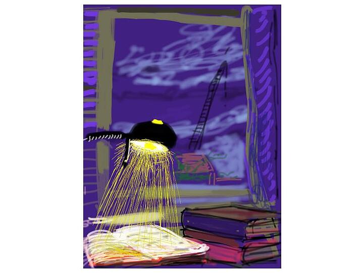 David Hockney, No. 133, iPad-Zeichnung vom 28. Mai 2010.