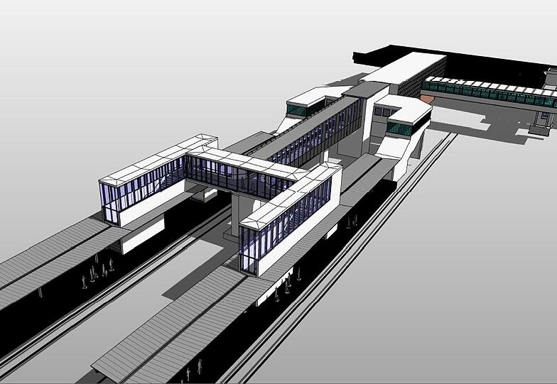So soll sich der Bahnhof Donnersbergerbrücke verändern - in der Mitte ist der Steg zwischen den Bahnsteigen zu sehen.