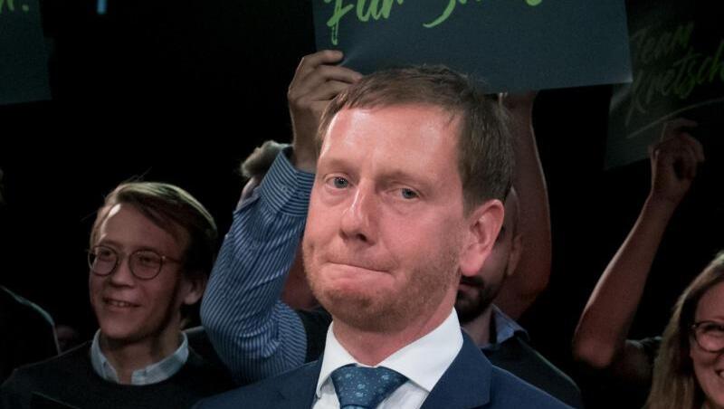Die Umfragewerte können ihm nicht gefallen: Michael Kretschmer, Ministerpräsident von Sachsen und CDU-Landesvorsitzender. Die Umfragewerte können ihm nicht gefallen: Michael Kretschmer, Ministerpräsident von Sachsen und CDU-Landesvorsitzender.