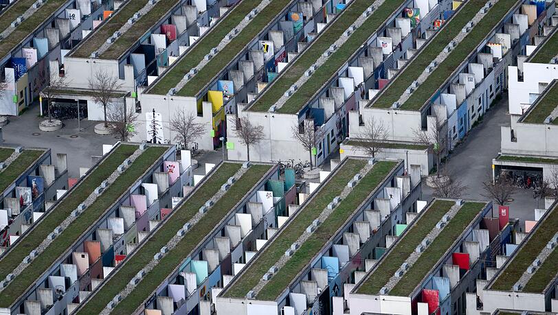 Wohnen in M&uuml;nchen ist besonders teuer, Wohnheimpl&auml;tze f&uuml;r Studenten wie hier im Olympischen Dorf sind begehrt. (Symbolbild)