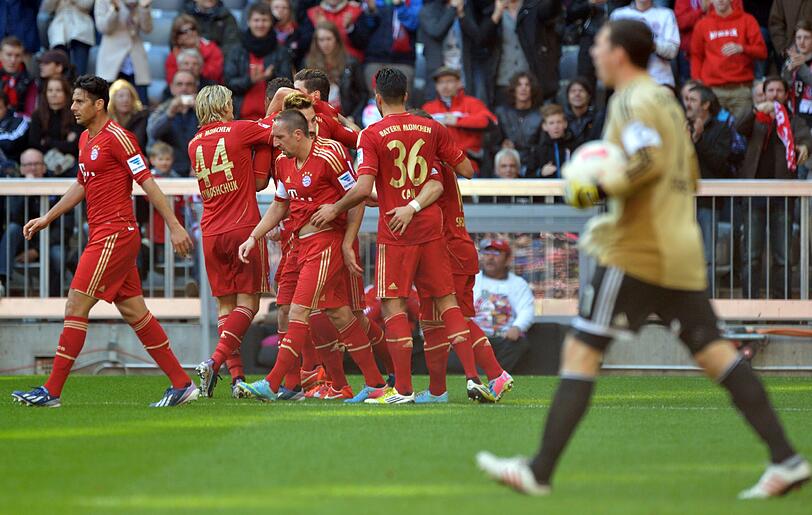 Die Bayern gewannen am Samstag 4:0 gegen Nürnberg.