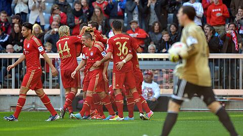 Die Bayern gewannen am Samstag 4:0 gegen Nürnberg.