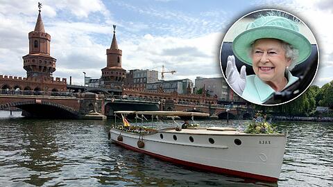 Schaulustige können am Mittwoch die Queen dabei beobachten, wie sie mit Bundespräsident Gauck auf der "Ajax" über die Spree schippert.