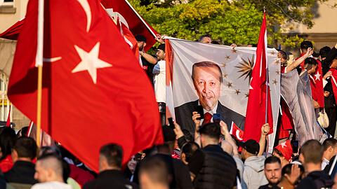 Erdogan-Anhänger im Duisburger Norden.