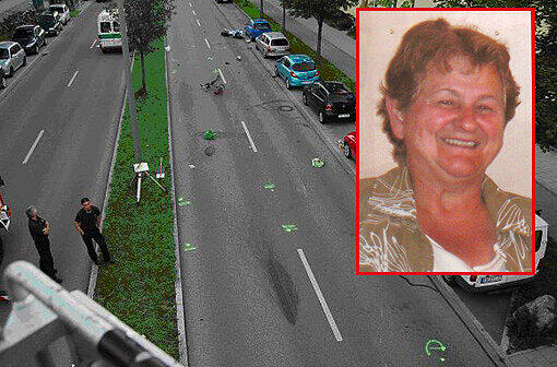 Margareta S. wurde bei einem illegalen Rennen zwischem Motorradler und einem Porsche-Fahrer getötet.