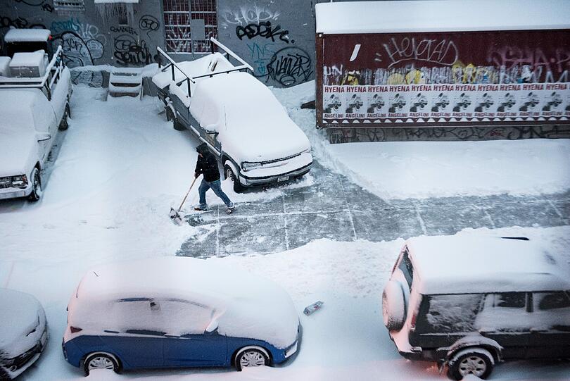 Schneechaos in den USA: Bilder aus New York