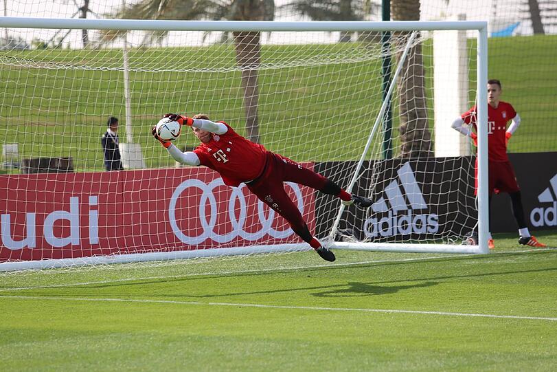 Die Bayern in der Wüste: Sehen Sie hier die besten Bilder des Trainingslagers in Doha.