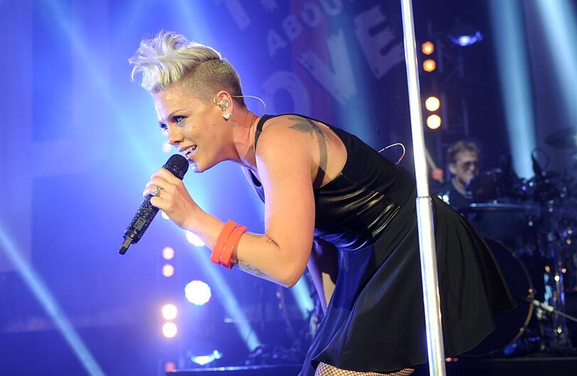Pink stellt ihr neues Album im Circus Krone vor.