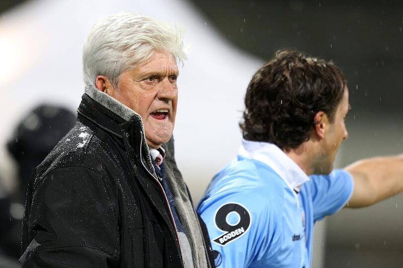 Werner Lorant (l) mit Roman Tyce.