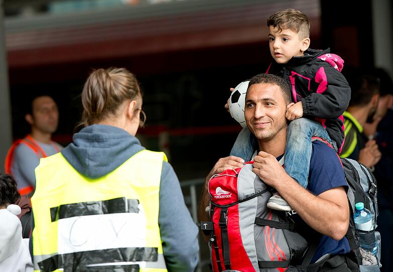 20 000 Flüchtlinge sind am Wochenende in München angekommen. Die Bilder vom Hauptbahnhof.