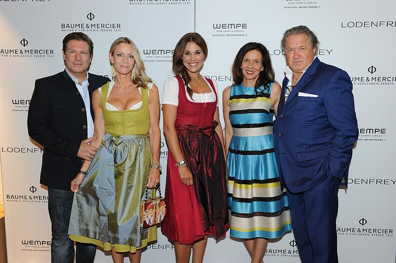 Francis Fulton Smith und Frau Verena Klein, Karen Webb mit Michael Brandner mit Frau Karin