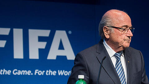 Joseph Blatter während der FIFA-Pressekonferenz am 2. Juni.