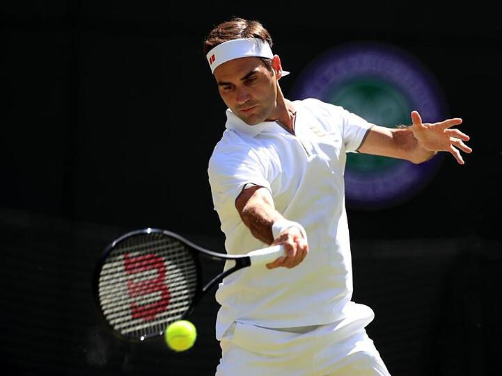 Roger Federer spielt im Achtelfinale gegen Matteo Berrettini.