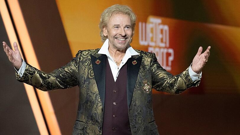 Thomas Gottschalk beim "Wetten, dass..?"-Comeback im November 2021.