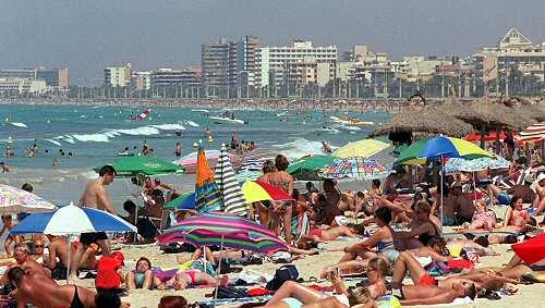 Urlauber am Strand Urlauber am Strand
