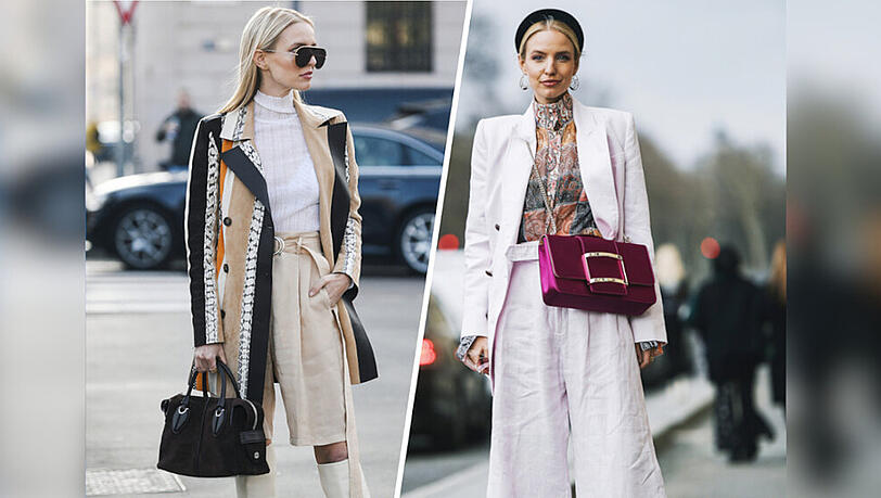 Influencerin Leonie Hanne präsentiert gleich zwei Styles mit angesagter Leinenhose. Influencerin Leonie Hanne präsentiert gleich zwei Styles mit angesagter Leinenhose.