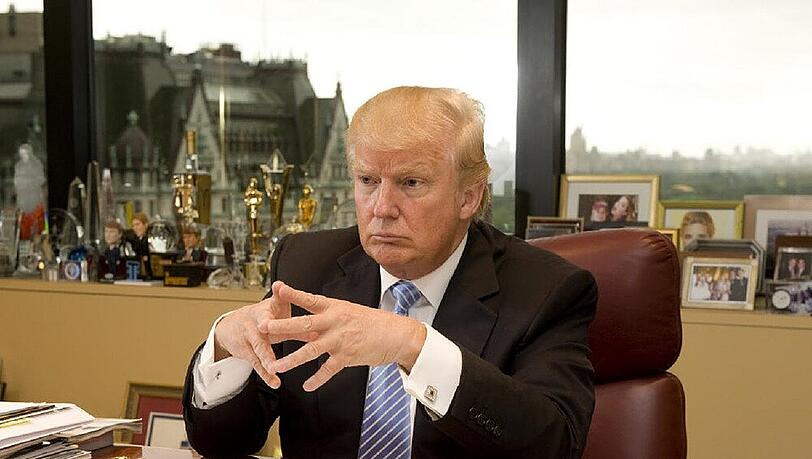 Donald Trump hat einen neuen Arbeitsplatz im Auge Donald Trump hat einen neuen Arbeitsplatz im Auge