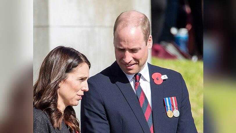 Prinz William mit Jacinda Ardern bei einem gemeinsamen Termin in Neuseeland.