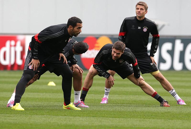 Bilder: Der FC Bayern beim Abschlusstraining in Moskau.