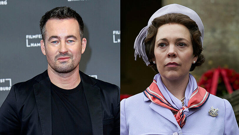 Regisseur Christian Schwochow arbeitete bei der dritten Staffel von "The Crown" mit Olivia Colman als Queen Elizabeth II. (r.) zusammen Regisseur Christian Schwochow arbeitete bei der dritten Staffel von "The Crown" mit Olivia Colman als Queen Elizabeth II. (r.) zusammen
