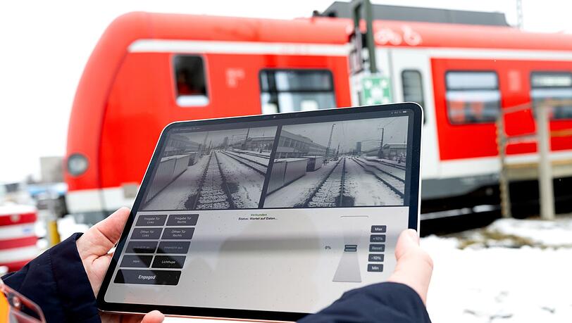 In M&uuml;nchen k&ouml;nnen Triebfahrzeugf&uuml;hrer ihre Bahnen auf dem Werksgel&auml;nde testweise per Fernsteuerung rangieren.