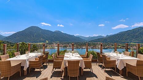 Der Leeberghof am Tegernsee. Gastronom Johannes Rabl macht sich Sorgen, dass Ausfl&uuml;gler wegen der Stra&szlig;ensperrung in den Pfingstferien nicht vorbeikommen werden.