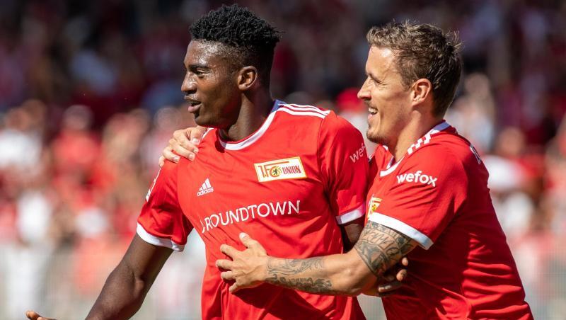 Der 1. FC Union Berlin um Taiwo Awoniyi (l) und Max Kruse ist in der Conference League gefordert.