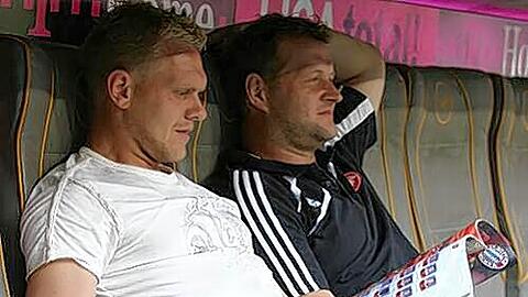 Der Kapitän als Bankdrücker wie hier beim Spiel gegen den FC Bayern neben Busfahrer Udo Rauh? Darauf hat Andreas Wolf keine Lust.