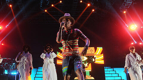 Pharrell Williams auf dem Coachella Festival