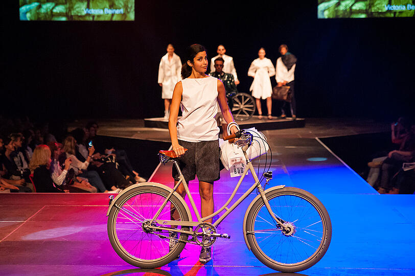 Bilder von der Radl&Fashion Show in der Muffathalle.
