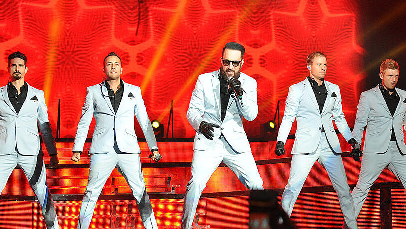 Die Backstreet Boys im Walnut Creek Amphitheater in North Carolina Die Backstreet Boys im Walnut Creek Amphitheater in North Carolina