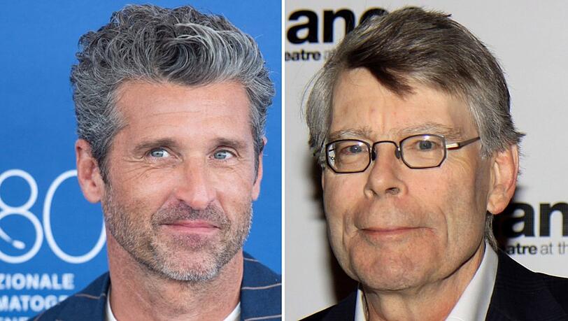 Patrick Dempsey (l.) und Stephen King melden sich nach dem Amoklauf von Lewiston.