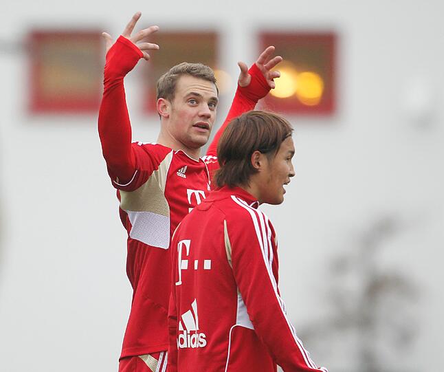 Die Bilder vom Bayern Training am Donnerstag an der Säbener Straße.