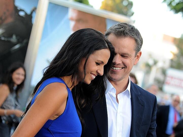 Immer noch wie frisch verliebt: Matt Damon und Frau Luciana Barroso