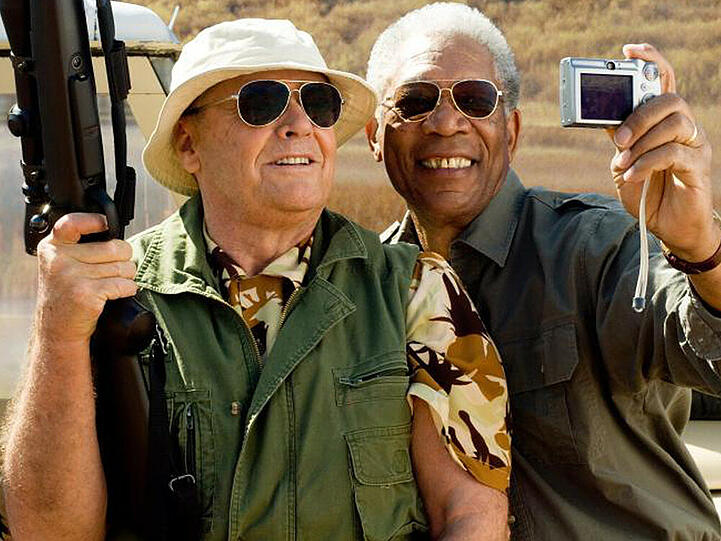 "Das Beste kommt zum Schluss": Das gemeinsame Schicksal vereint Edward (Jack Nicolson, l.) und Carter (Morgan Freeman, r.)