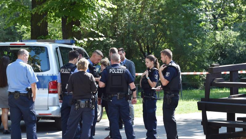 Polizeieinsatz am Tatort in Berlin-Moabit. Polizeieinsatz am Tatort in Berlin-Moabit.