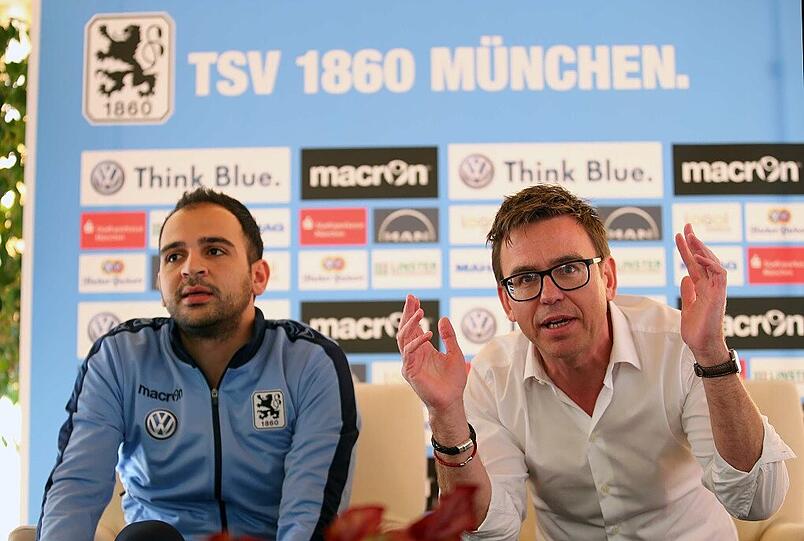 Mussten eine hohe sechsstellige Summe an Spielerberater abdrücken: (v.l.) die beiden 1860-Geschäftsführer Noor Basha und Markus Rejek.