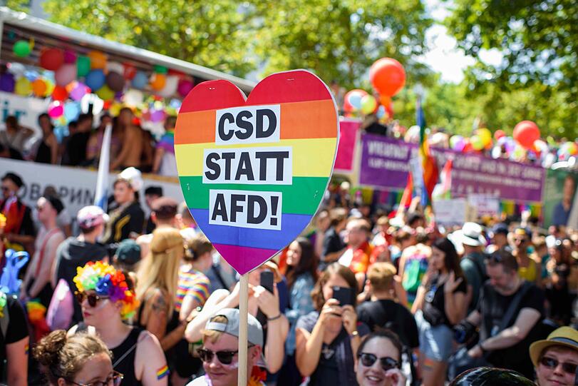 Parade zum Christopher Street Day in Berlin