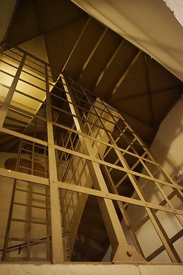 Diese Treppe ist heute nicht mehr in Gebrauch.