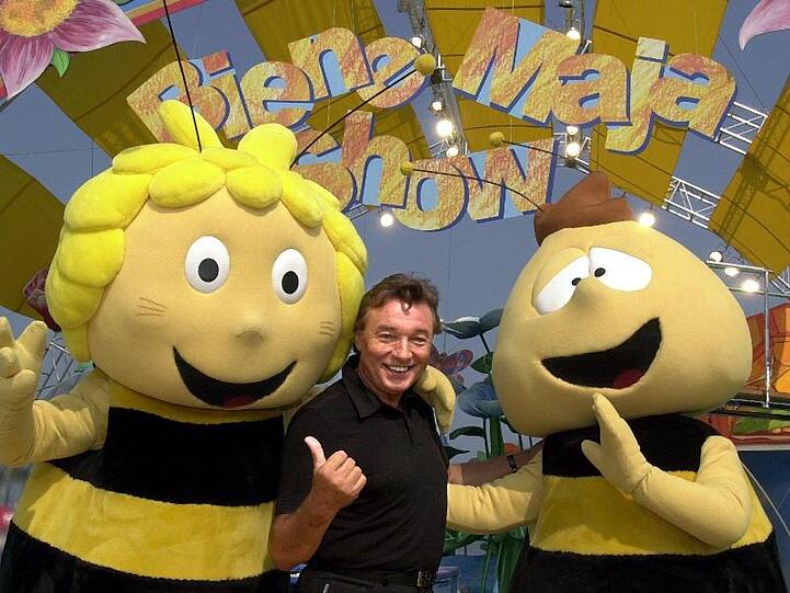 Karel Gott mit Willie und der Biene Maja.