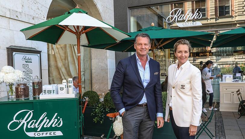 Lodenfrey-Chef Markus Höhn und Ralph Lauren-Chefin Martina Bovenkerk.