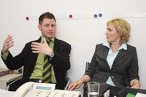 Zwei der vier kulturpolischen Sprecher des Stadtrates: Rafael Raum (SPD) und Ulrike Hölldobler-Schäfer (CSU).