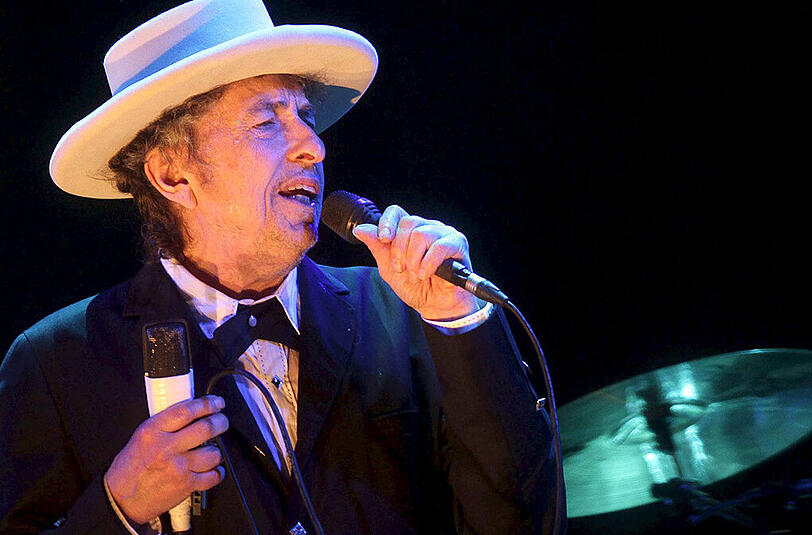 Bob Dylan während eines Auftritts in Benicassim (Spanien) im Juli 2012. Der Musiker erhält den Literaturnobelpreis 2016.