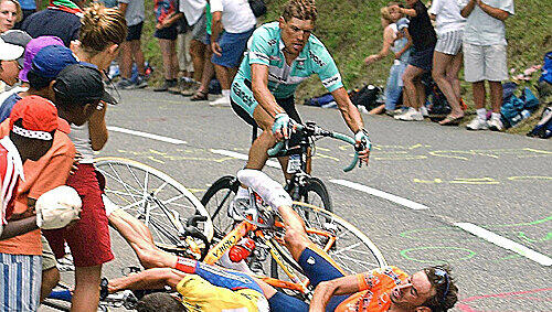 Der Radsport am Boden. Der Radsport am Boden.