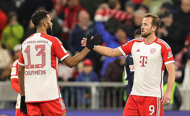 Die Offensive des FC Bayern ist mit Harry Kane und Eric Maxim Choupo-Moting mehr als gut aufgestellt. Die Offensive des FC Bayern ist mit Harry Kane und Eric Maxim Choupo-Moting mehr als gut aufgestellt.