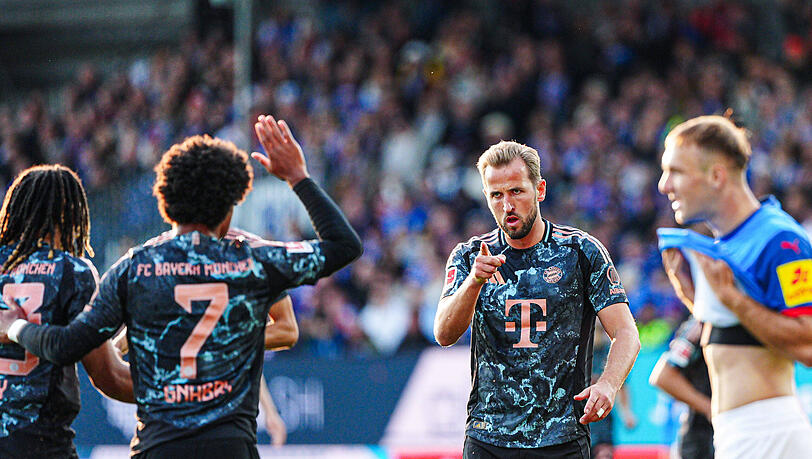 Harry Kane schnürte bei Holstein Kiel einen Dreierpack und steht damit schon wieder bei vier Saisontreffern.
